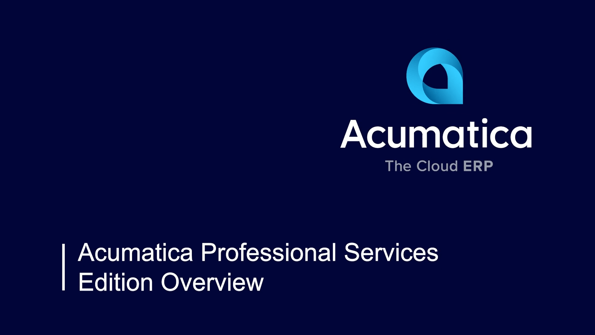 Watch Professional Services Video