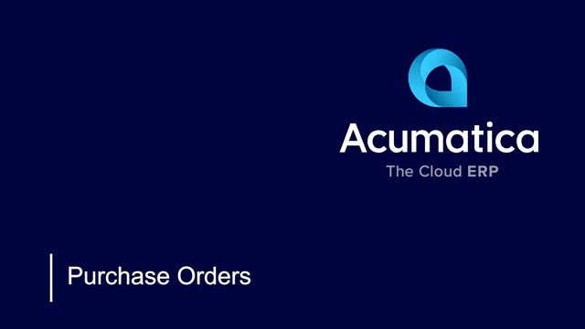 Watch Purchase Order Overview Video