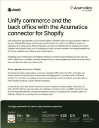 Acumatica and Shopify: A Unified Commerce Experience