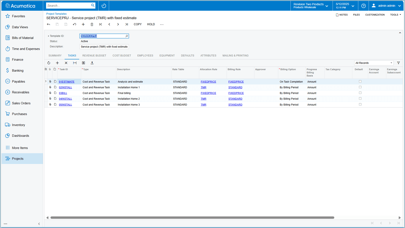 Business Services Project Template