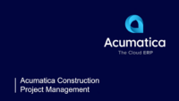 Acumatica Construction Project Management Video