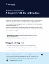 QuickBooks Migration Guide for Distributors