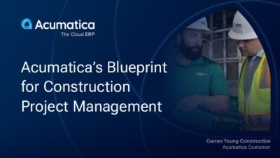 Le plan directeur d'Acumatica pour la gestion des projets de construction