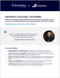 Acumatica + BigCommerce: Unified Commerce One-pager