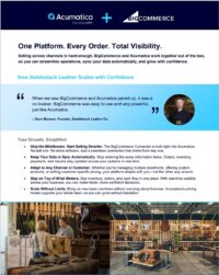 Acumatica + BigCommerce: Unified Commerce One-pager