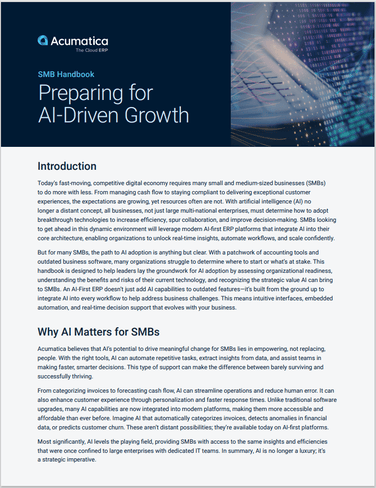 SMB Handbook: Assessing Your AI Readiness