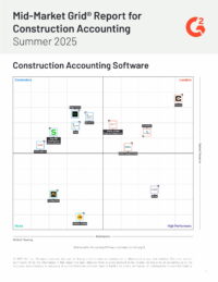 Rapport sur la grille® du marché intermédiaire pour la comptabilité de la construction | Été 2025