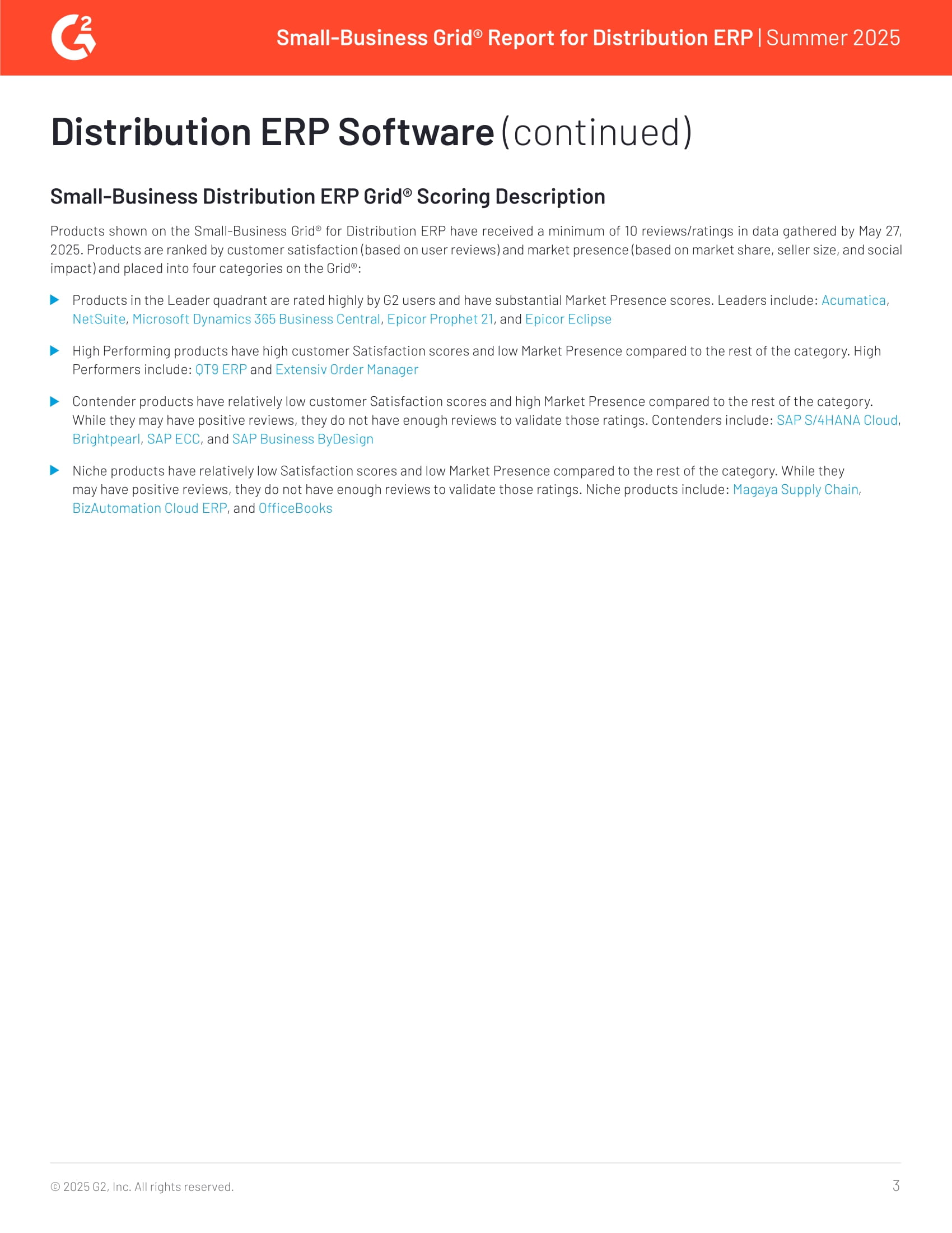 Acumatica Recognized as Leader in G2’s 2025 Small-Business Distribution ERP Report, page 2