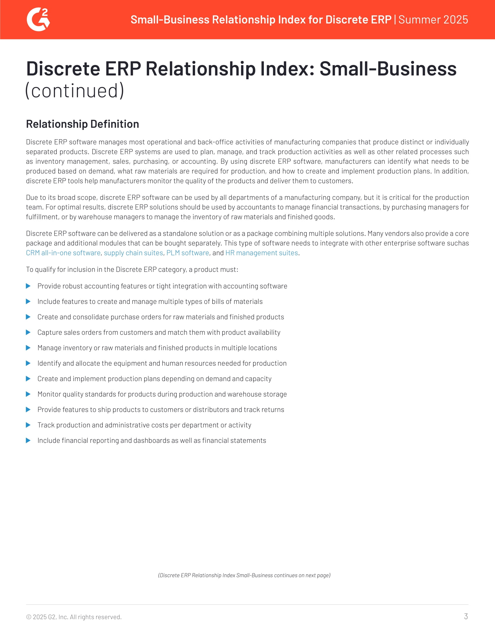 Acumatica Recognized as Leader in G2’s 2025 Small-Business Discrete ERP Relationship Index, page 2