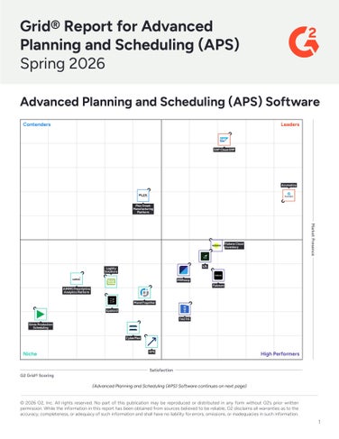 Grid Report for Advanced Planning and Scheduling (APS)