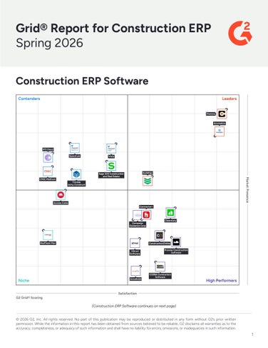 Rapport de grille pour l’ERP de la construction