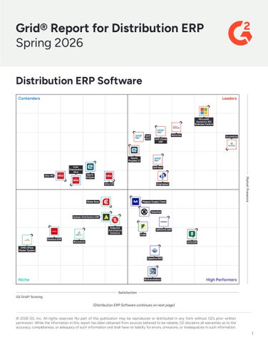 G2 Grid Report Distribution ERP