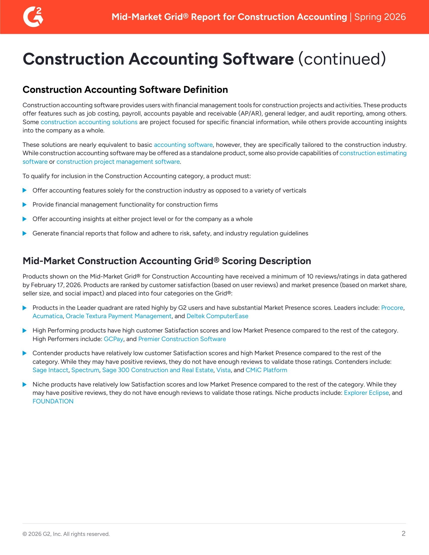 Mid-Market Construction Accounting Software Report Spring 2026, page 1