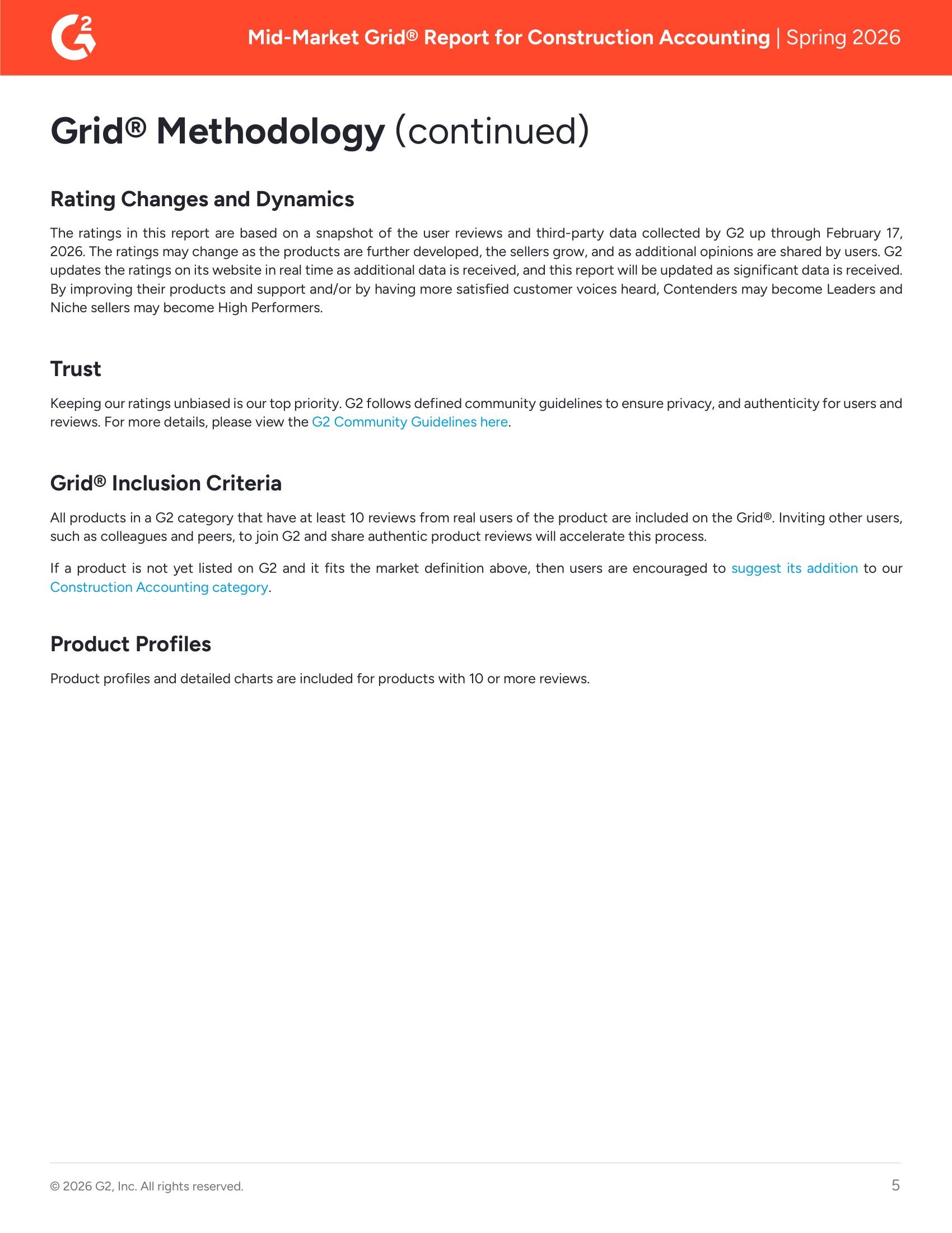 Mid-Market Construction Accounting Software Report Spring 2026, page 4