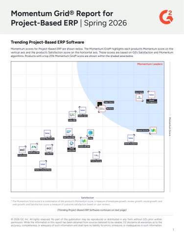 Momentum Grid® Report for Project-Based ERP