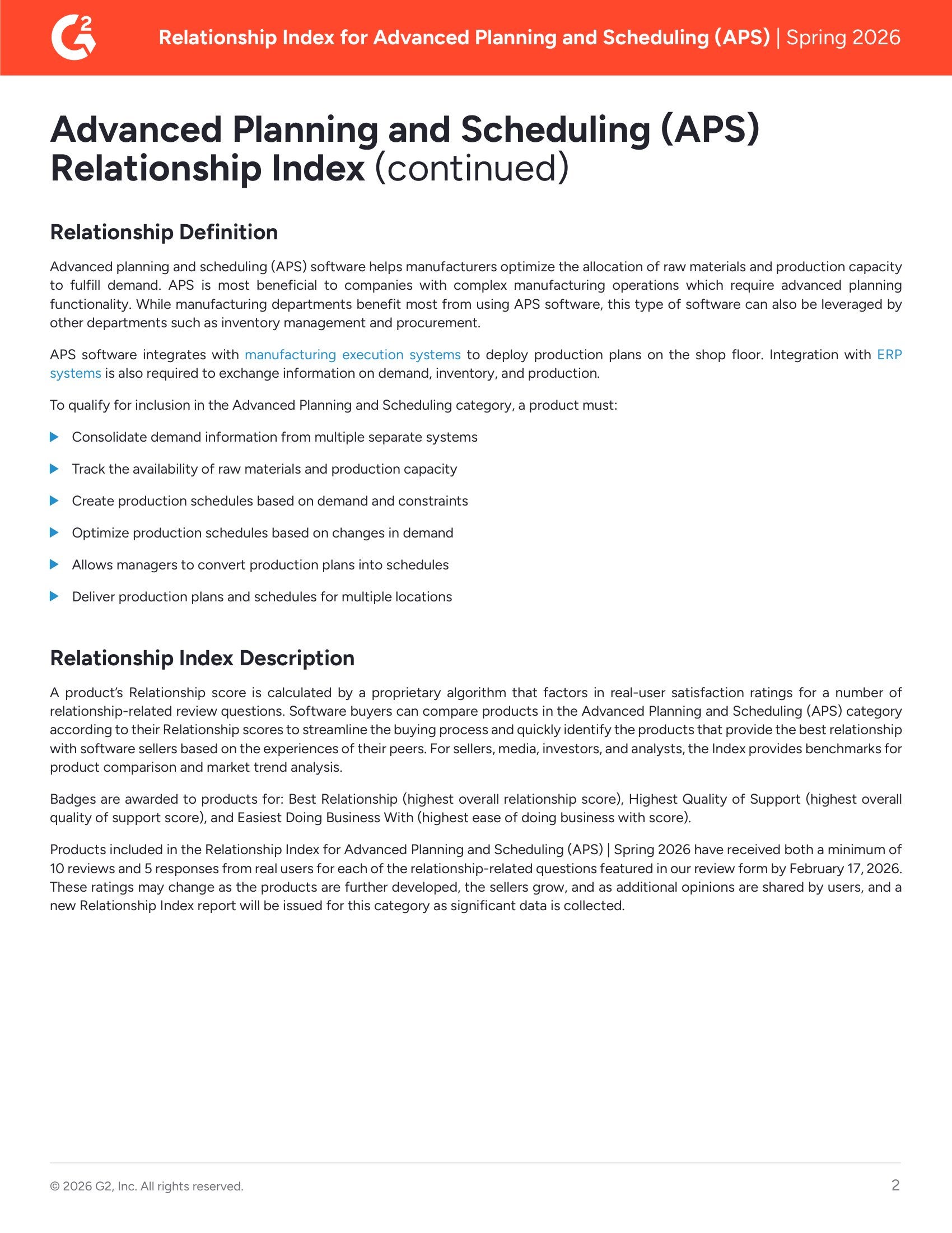 Acumatica Recognized as Leader in G2’s Spring 2026 APS Relationship Index, page 1