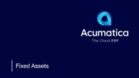 Streamline Fixed Asset Management with Acumatica
