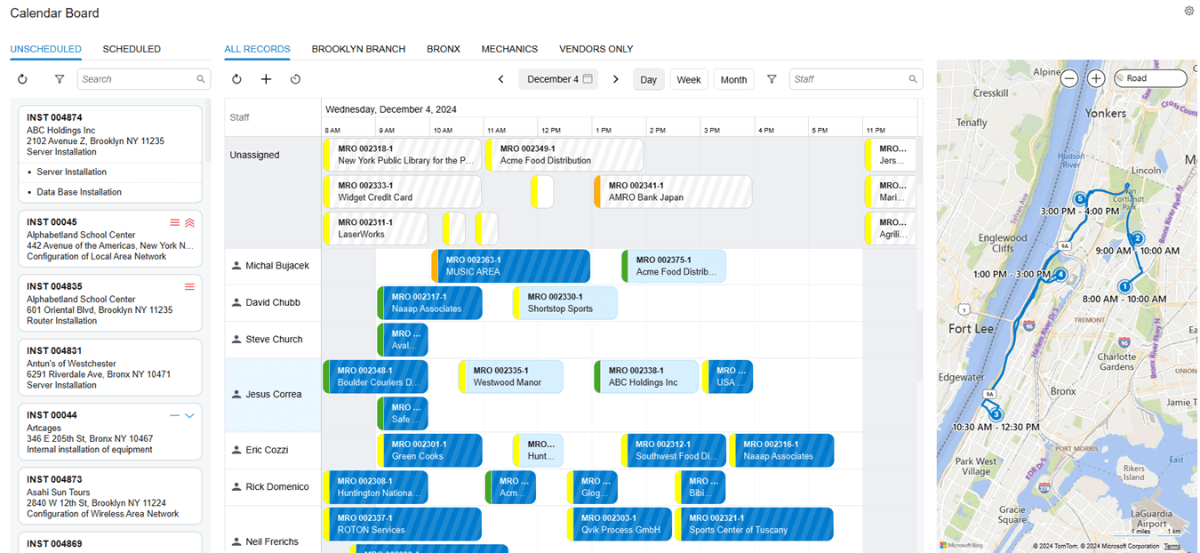 Transforme la programación del servicio externo con un tablero de calendarios rediseñado