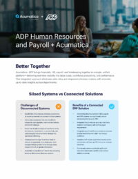 Infografía: Ventajas de la integración de Acumatica y ADP