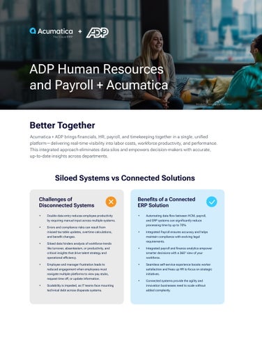 Infographic: Acumatica and ADP Integration Benefits