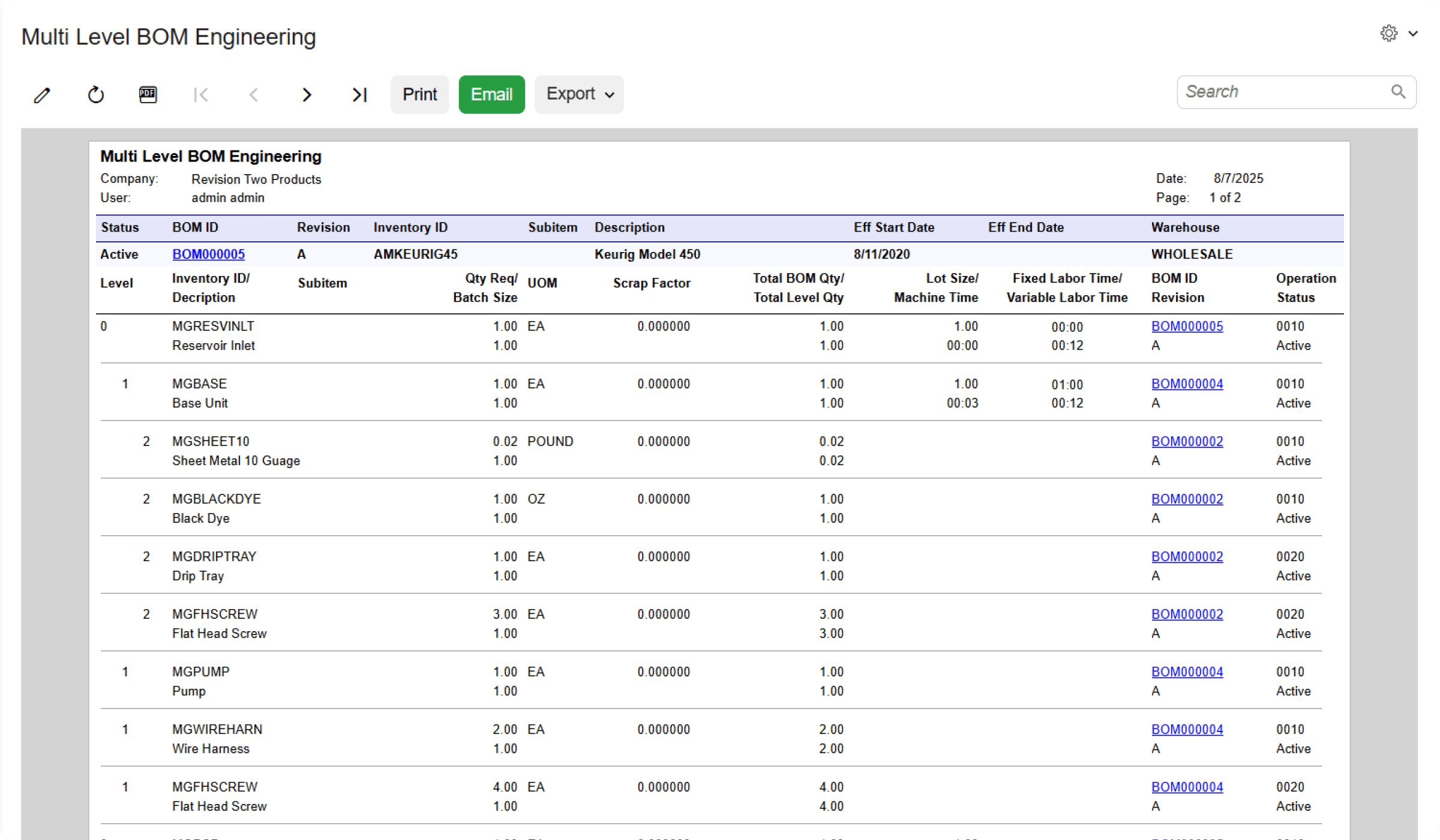 Accounting and Reports