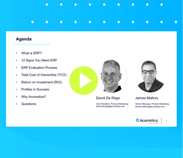 Background image for a video representing the on-demand webinar on How to Evaluate Business Management Systems and Maximize Return on Investment