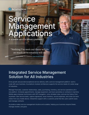 Service Management Applications