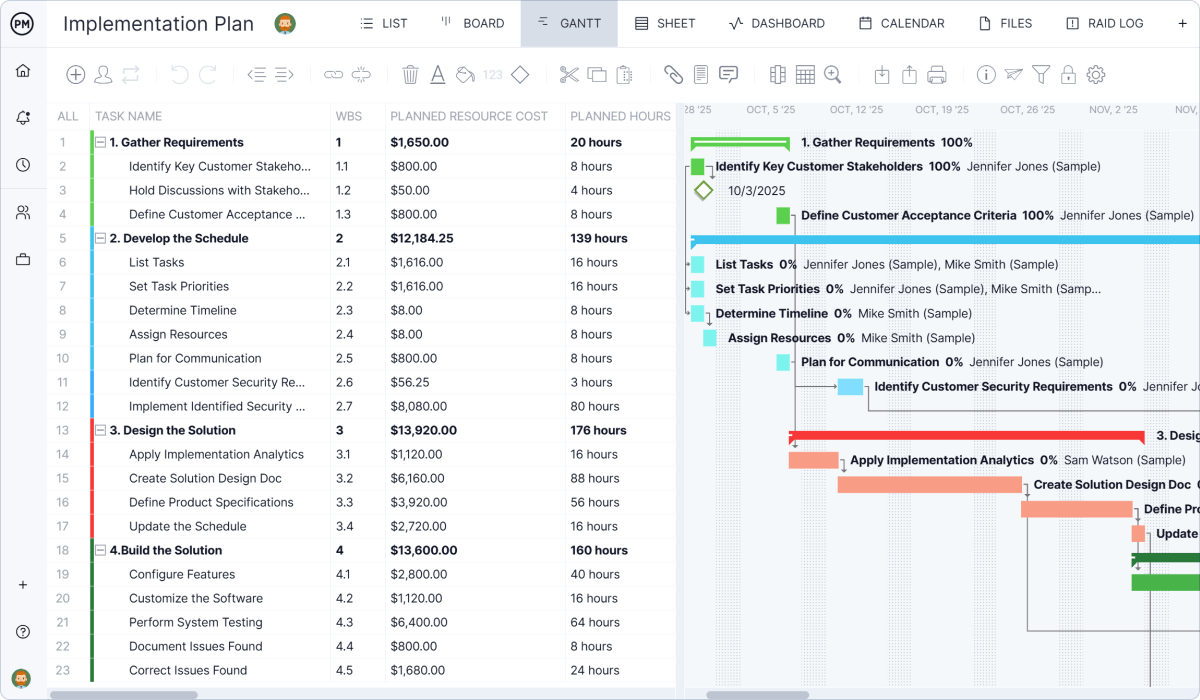 Screenshot of the Acumatica Resource & Project Planning