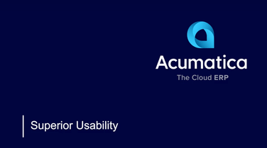 Acumatica Usability Customer Video