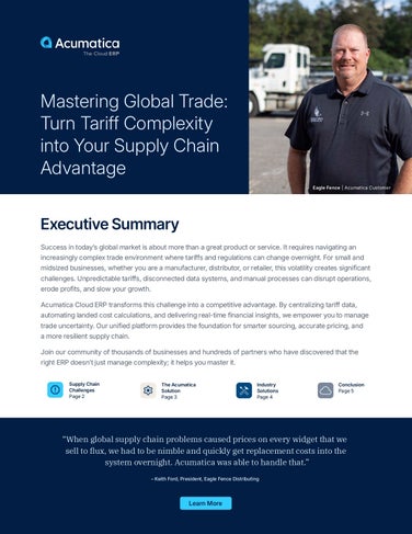 Turn Tariff Complexity into Opportunity