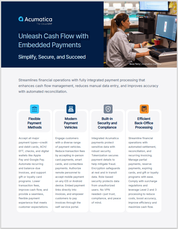 Unleash Cash Flow with Embedded Payments Infographic