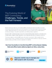 The Future of MEP Specialty Contracting