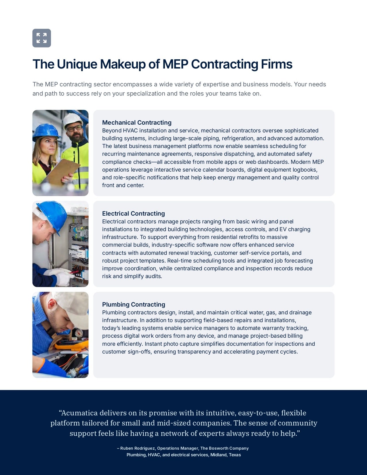Mechanical, Electrical, and Plumbing (MEP) Contractors: Your Guide to What's Next, page 1