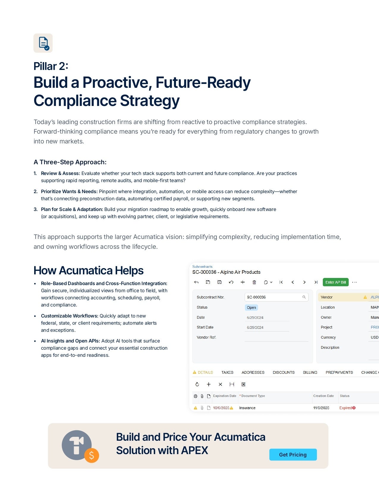 Une solution simple pour répondre aux besoins complexes et multiples en matière de conformité dans le secteur de la construction, page 2