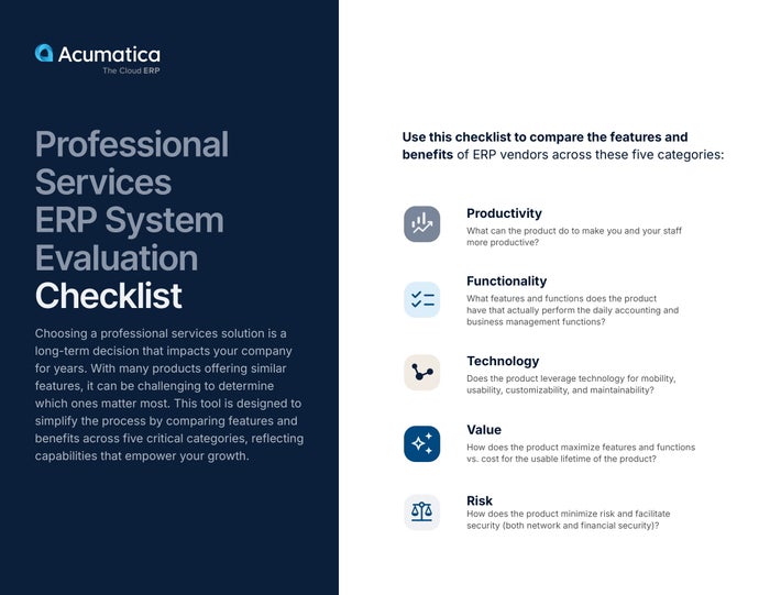 Professional Services Edition Checklist