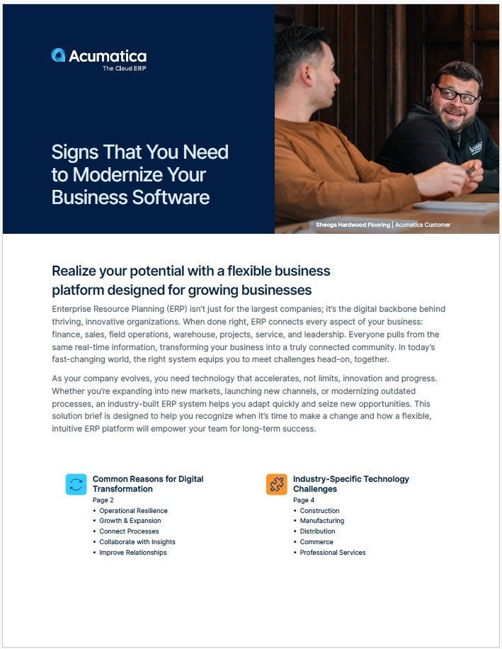 Signs That You Need to Modernize Your Business System