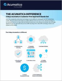 Discover the Acumatica Difference: Empowering Businesses to Thrive