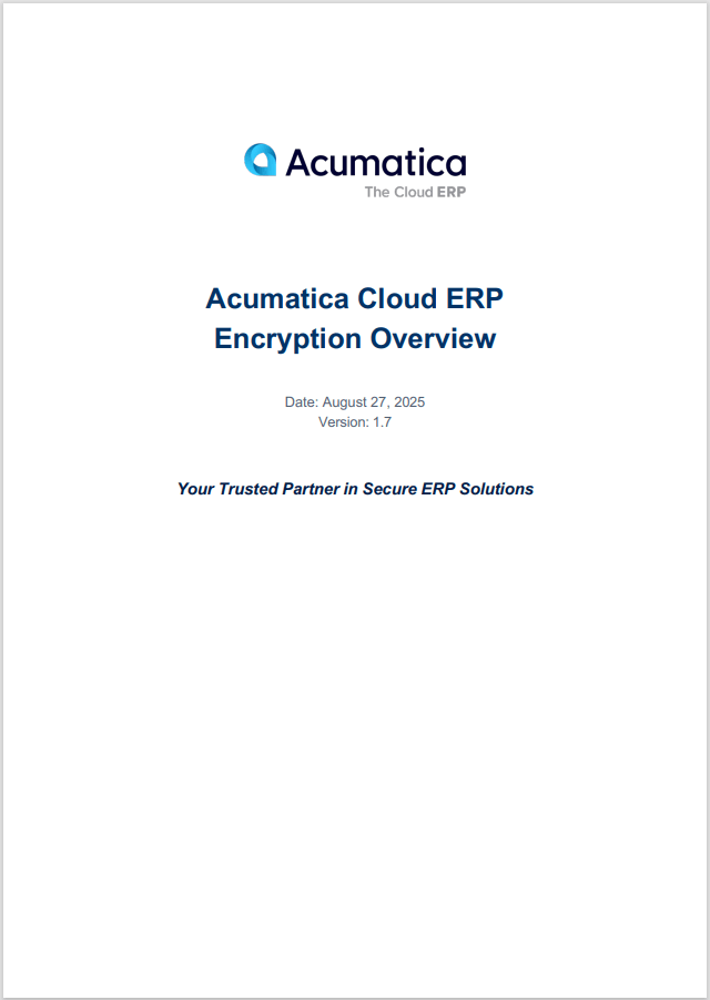 Aperçu du chiffrement ERP dans le cloud