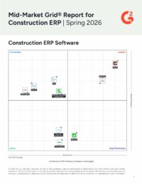 Mid-Market Grid Report for Construction ERP