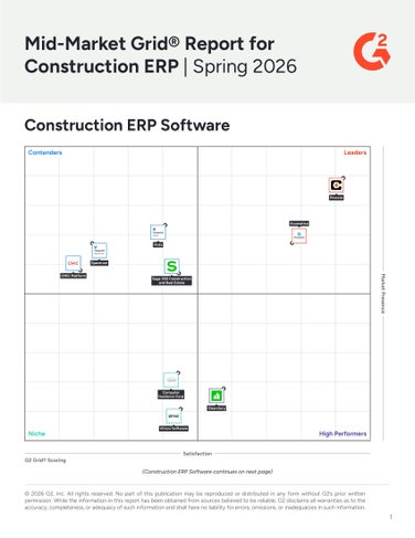 Mid-Market Grid Report for Construction ERP