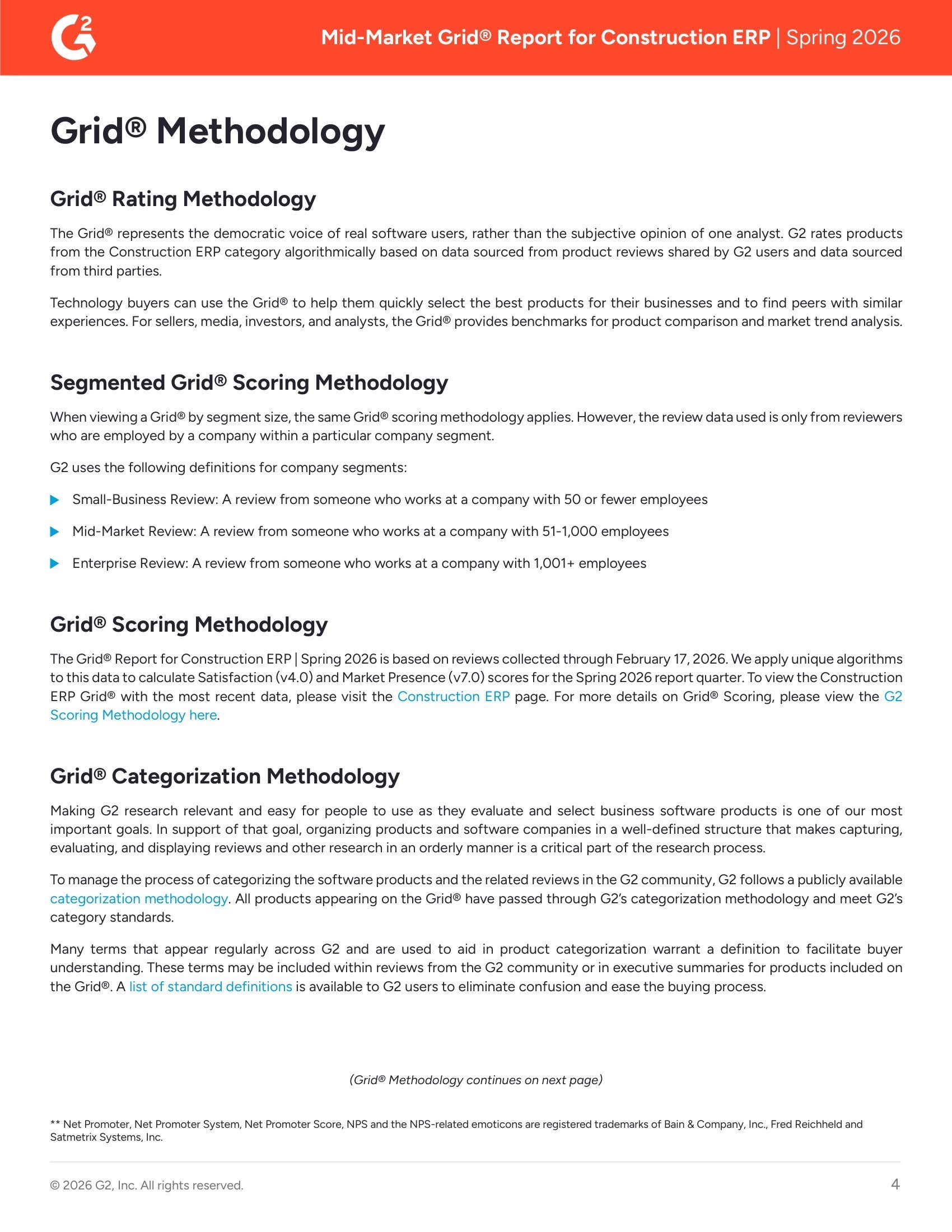 Spring 2026 Mid-Market Construction ERP Grid Report, page 3