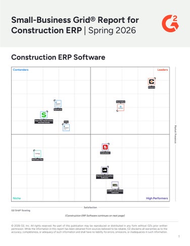 Small-Business Grid Report for Construction ERP