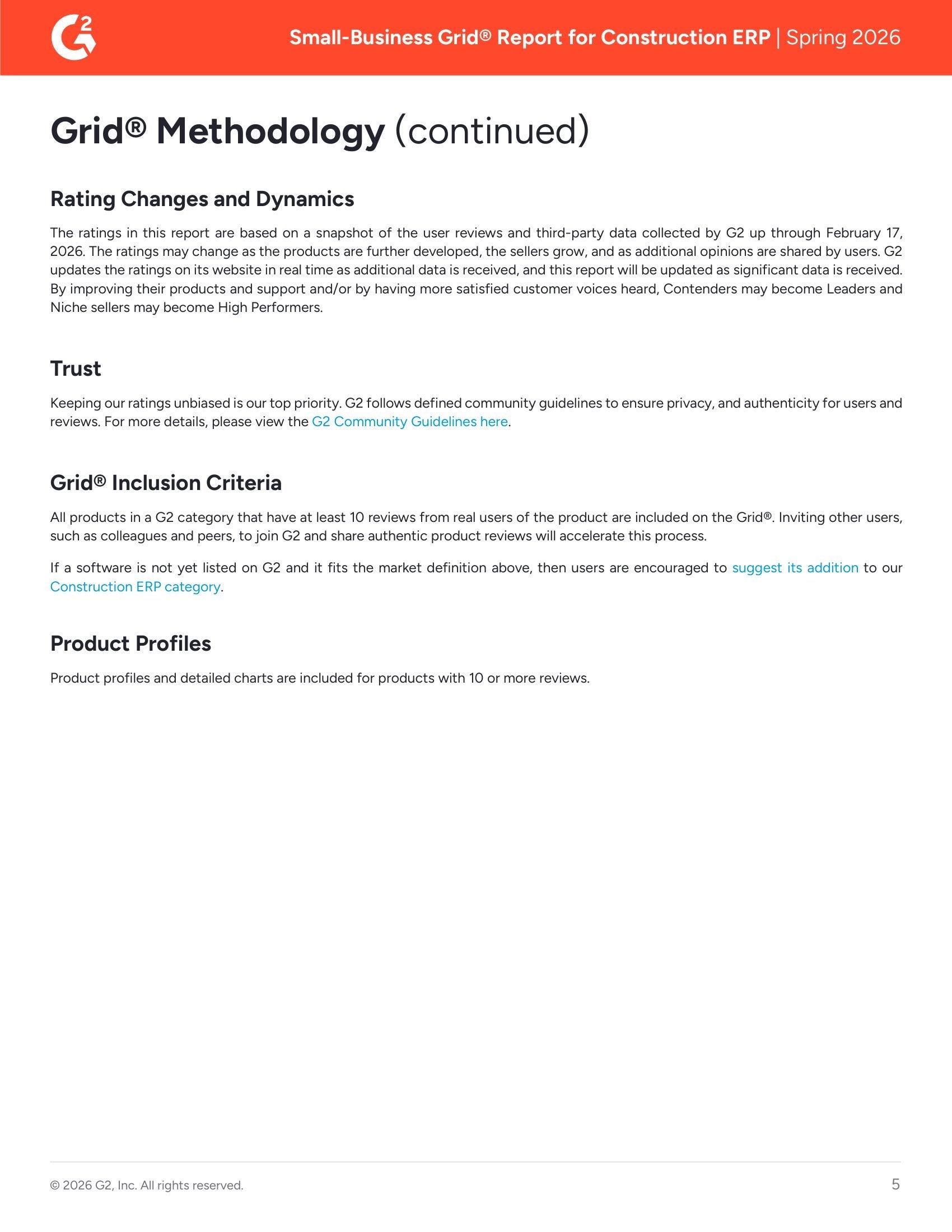 Acumatica Named a Leader in G2 Small-Business Construction ERP Grid® – Spring 2026, page 4