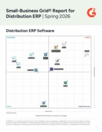 G2 Small-Business Grid Report for Distribution ERP