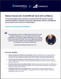 Acumatica + BigCommerce: B2B Unified Commerce One-pager