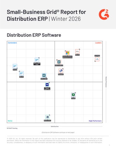Small-Business Grid Report for Distribution ERP