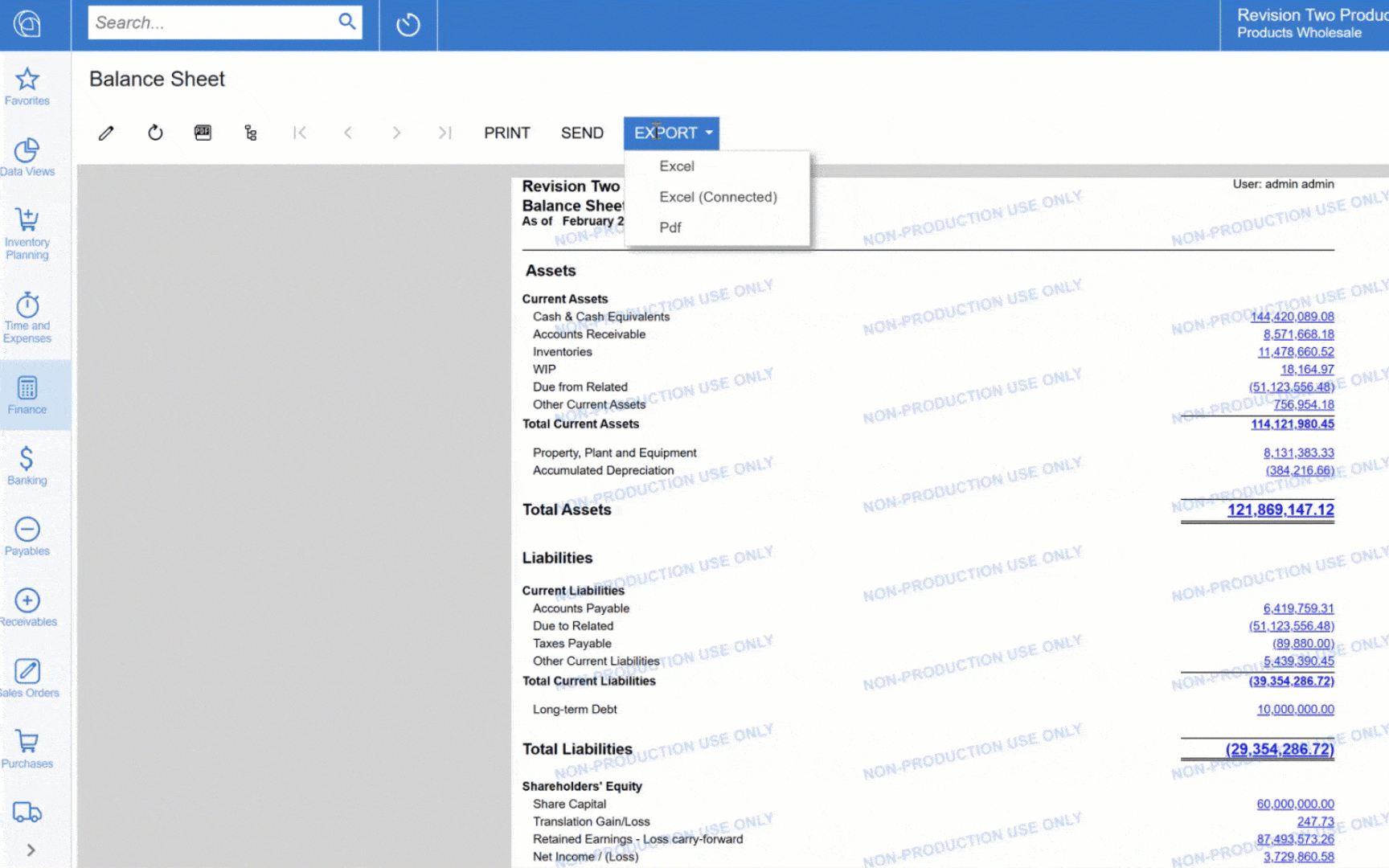 Informes financieros en Excel