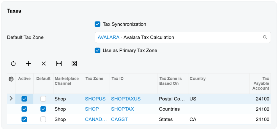 Mejoras fiscales para el conector de Acumatica con Shopify