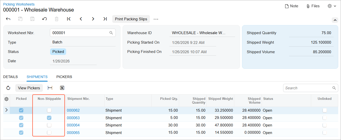 Crear listas de preparación con artículos agotados
