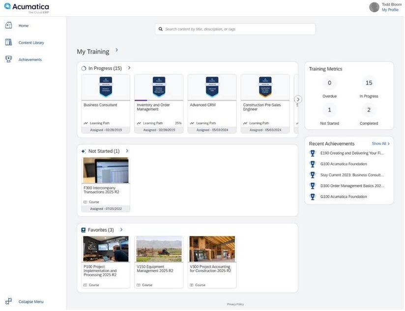 What’s New in Acumatica Partner University: Latest Updates and Enhancements What’s New in Acumatica Partner University: Latest Updates and Enhancements